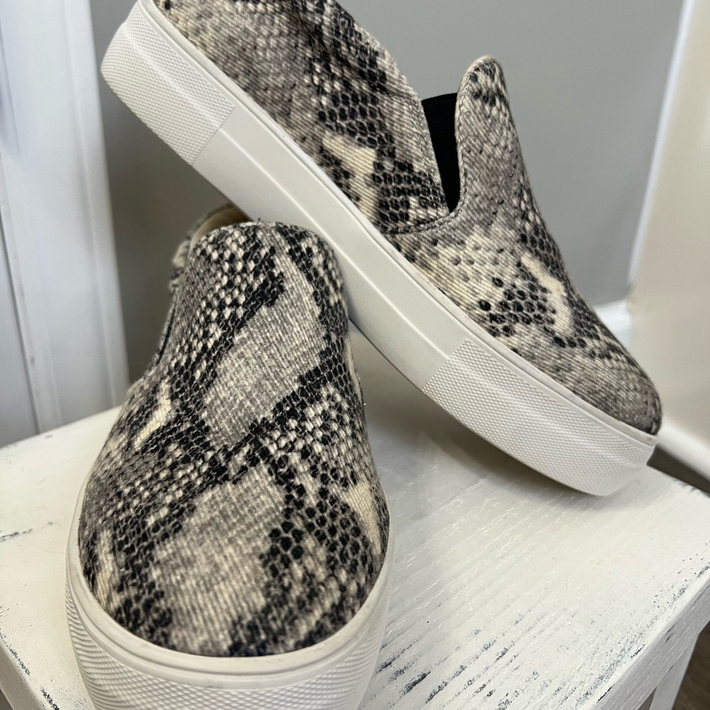Steve Madden Snake Print Slip-On Sneakers
